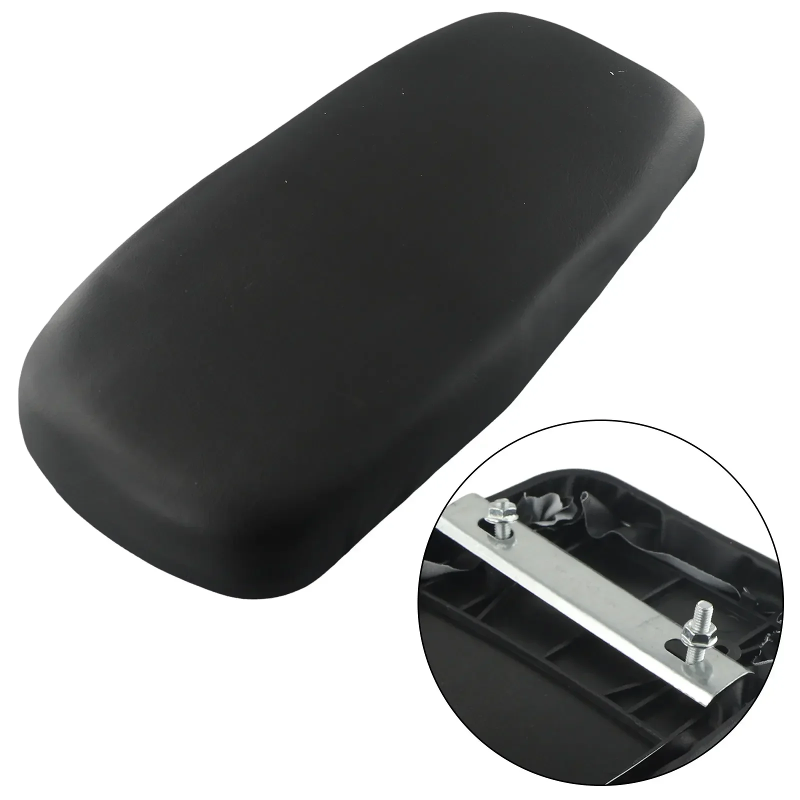 

Saddle Plate Add Extra Comfort and Storage to Your Bike with Easy to Install Rear Cushion and Shelf in Faux Leather