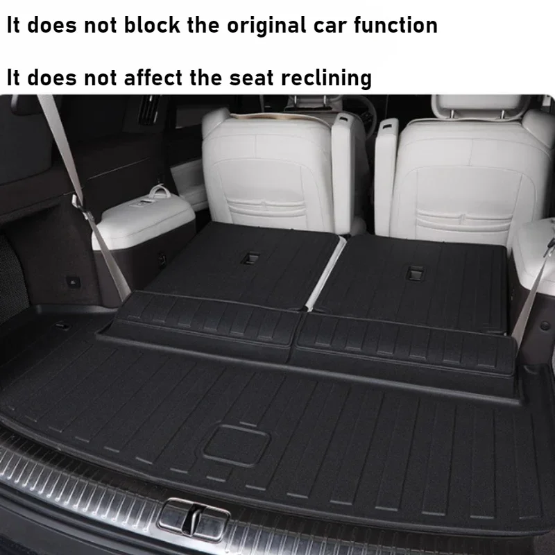 For DENZA N9 2025 2026 TPE Rear Trunk Mats Waterproof Anti-Scratch Cargo Liner Tray Non-Slip Luggage Protective Pad Accessories