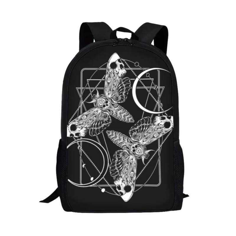 Anime Death Moth Spirit Board School Bags, Students PleBag, Teenager, 03/Casual Backpack, Travel Rucksacks, Woman and Men