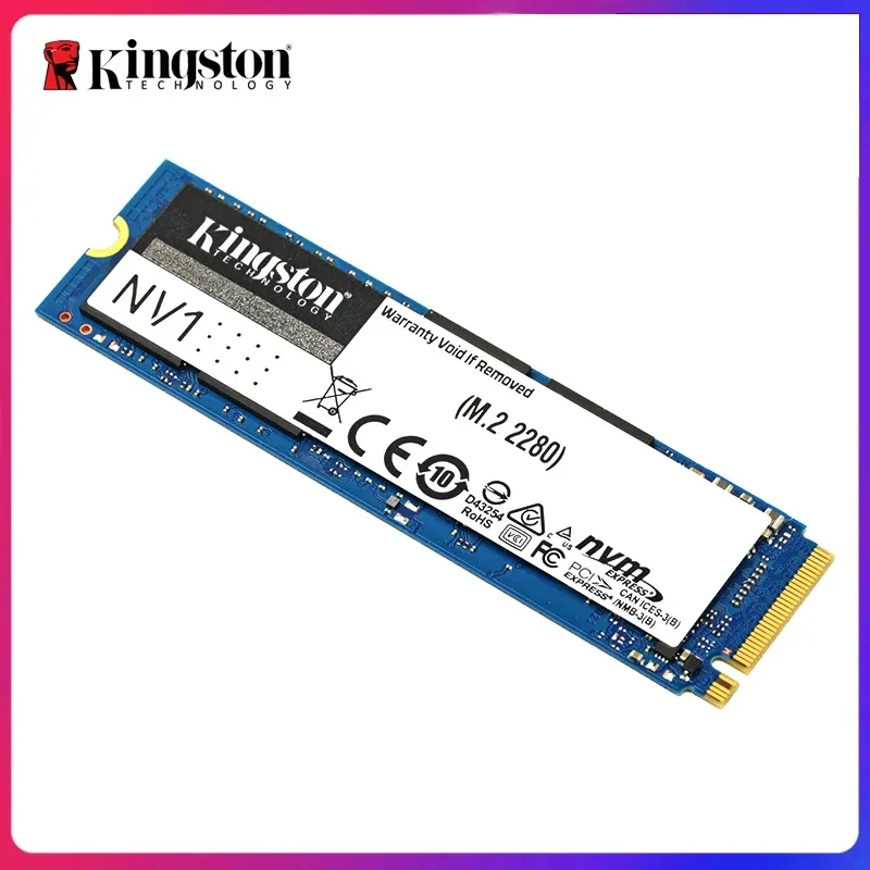 Imagem -02 - Kingston-unidade de Estado Sólido Ssd Nv1 Nvme Interna M.2 2280 250gb 500gb Também para pc e Notebook