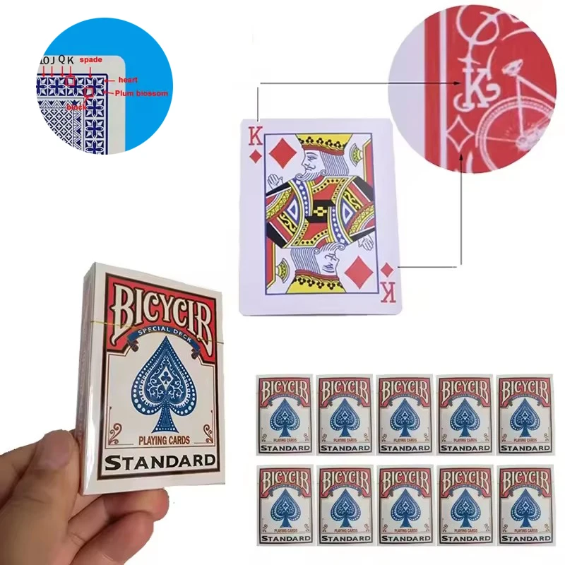 

54 тегами Игральные карты с секретной маркировкой Покерная карта с маркировкой Стриппер Колода карт Волшебная настольная игра Подарочная коллекция в качестве волшебных инструментов