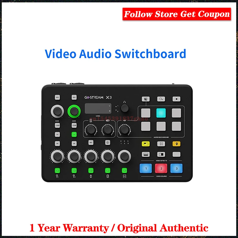 Osee GoStream X3 3-channel HDMI-compatible Video Audio With Foot pedals Switching Integrated control of Screen and Audio