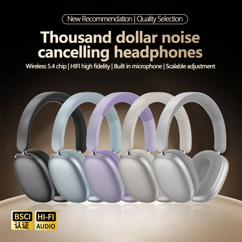 

Наголовные беспроводные Bluetooth-наушники со сверхдлительным сроком службы батареи, вращающиеся активные функции шумоподавления