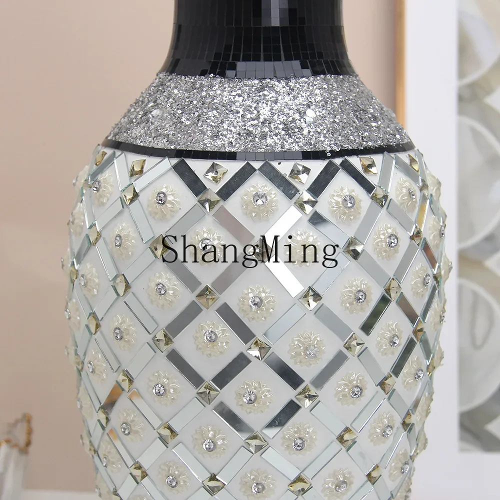 CLL resin vase rhinestone living room sticker diamond high-end decorative ornament home crafts