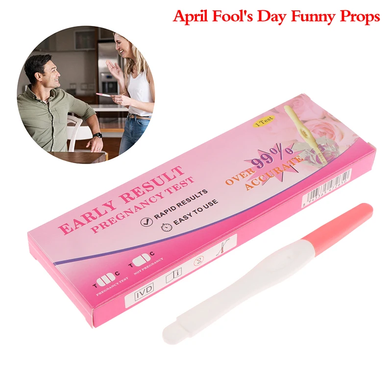 1Pc Fake Prank Joke Pregnancy Test Positive fool's Day Practical Joke Toys Adult Women Men Fun Boyfriend Toy+~