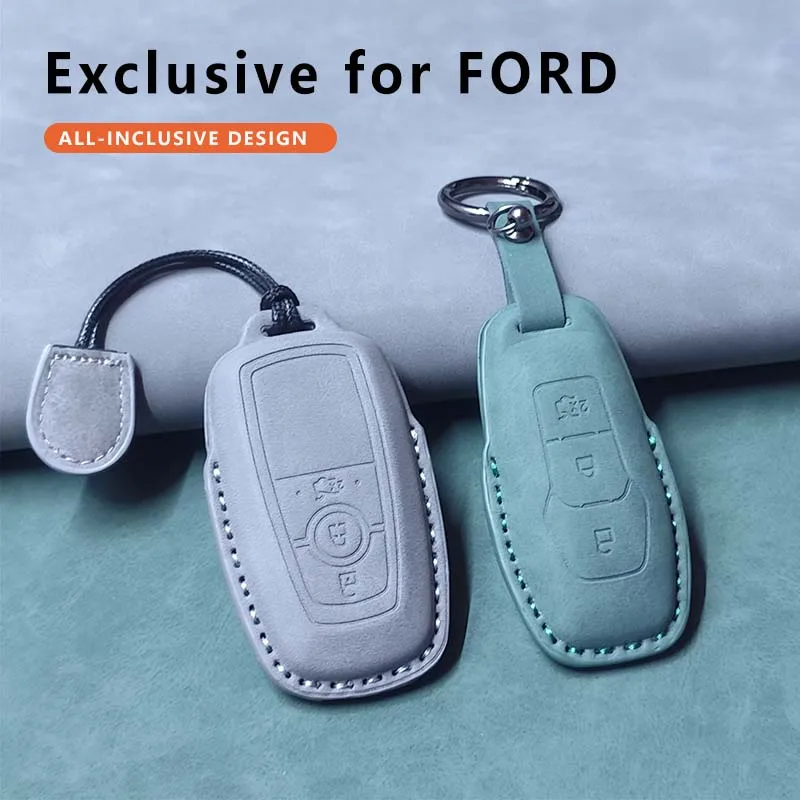 Car Remote Key Case Cover Shell Fob For Ford Mondeo 5 MK5 Mustang F-150 Explorer Edge Fiesta Kuga MK3 4 Keychain Accessories