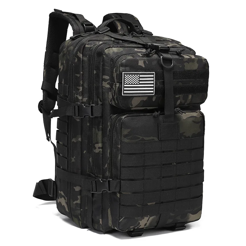 45L Tactical Backpacks For Man Hking Outdoor Survival Bags 3P Assault Pack EDC Molle Pack For Trekking Hunting Bag