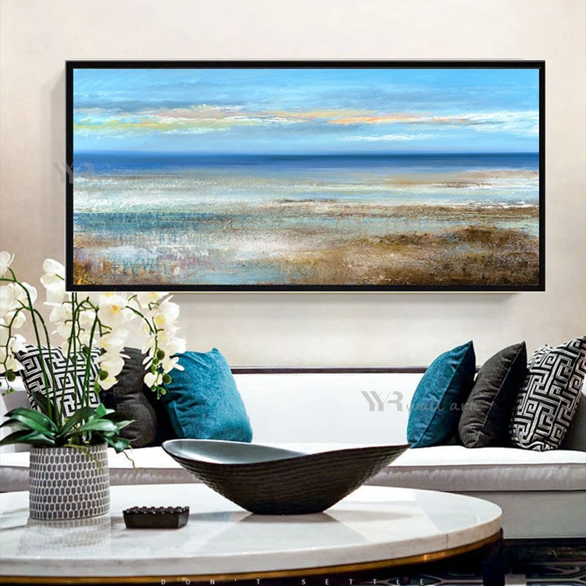 

Living Room Sofa Decoration Canvas Picture Hand Painted Abstract Artwork Oil Painting Modern Acrylic Hanging Image Bedroom Mural