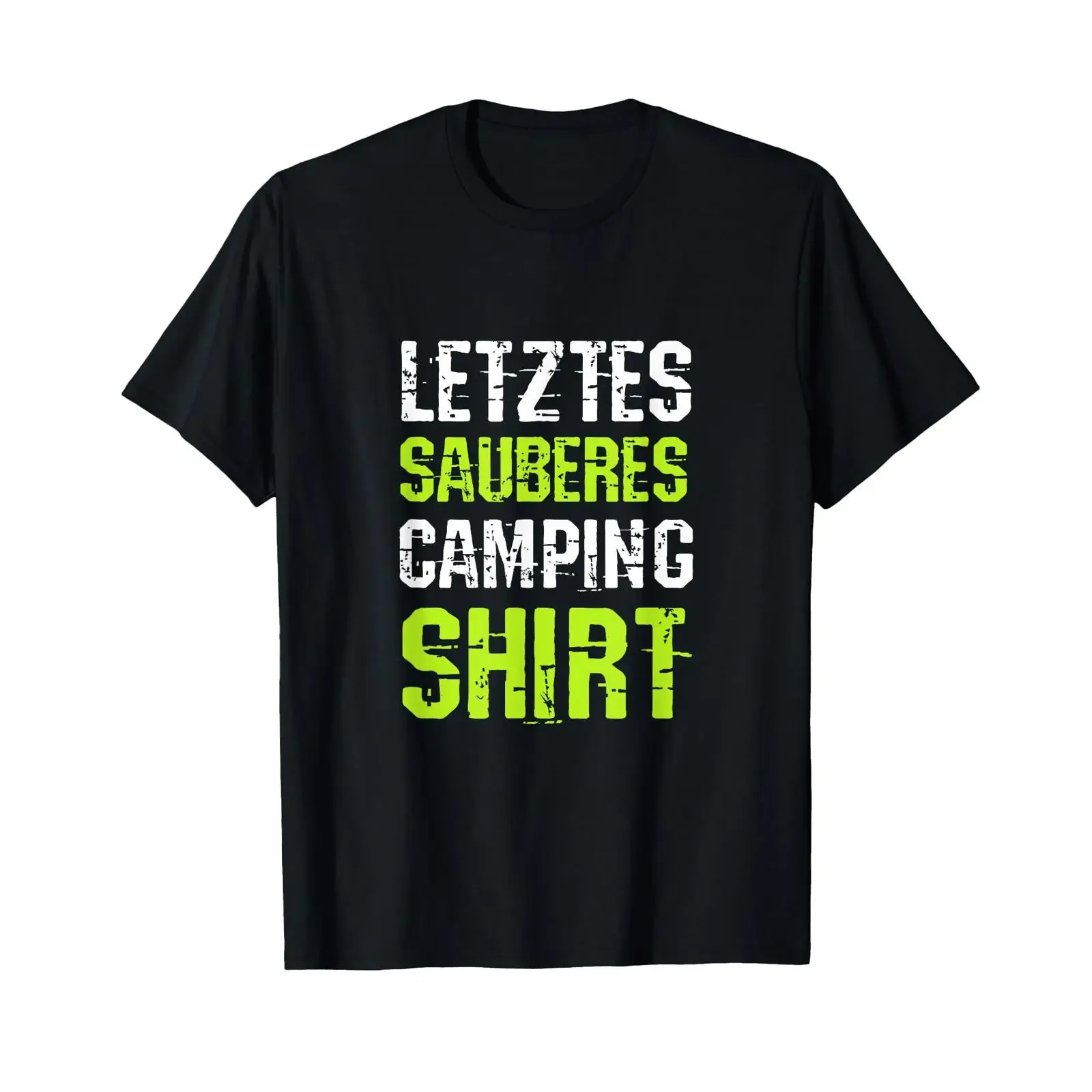 Last Clean Camping T Shirt Caravan s vintage Washed fashion Casual Stylish Stretched Comfortable homme streetwear Breathable