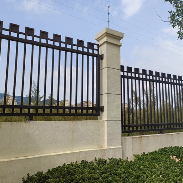 تخصيص درابزين الأزهار من الحديد الزهر - مقاومة للطقس، أنيقة لحدود الحديقة