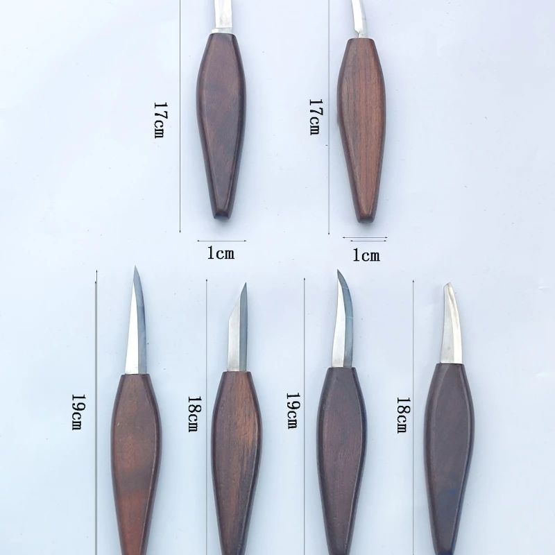 Engraving Knife Square-handled Wood Carving Set Scoop Spatula All-purpose Detail Tools Hand Carving Tool Wood Engraving Knife - Image 4