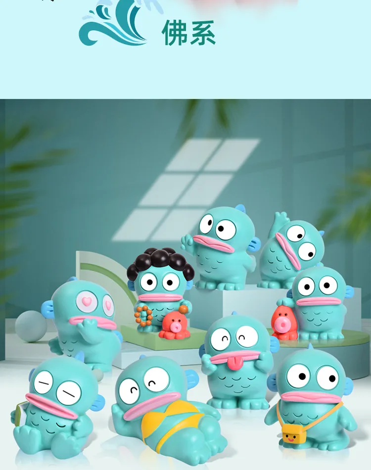 Hangyodon Niedliche Blind Box Meerjungfrau Großmaul-Fisch Anime-Figur Desktop-Dekoration Überraschungsgeschenk für Schüler Mystery Box Großhandel – Detail 16