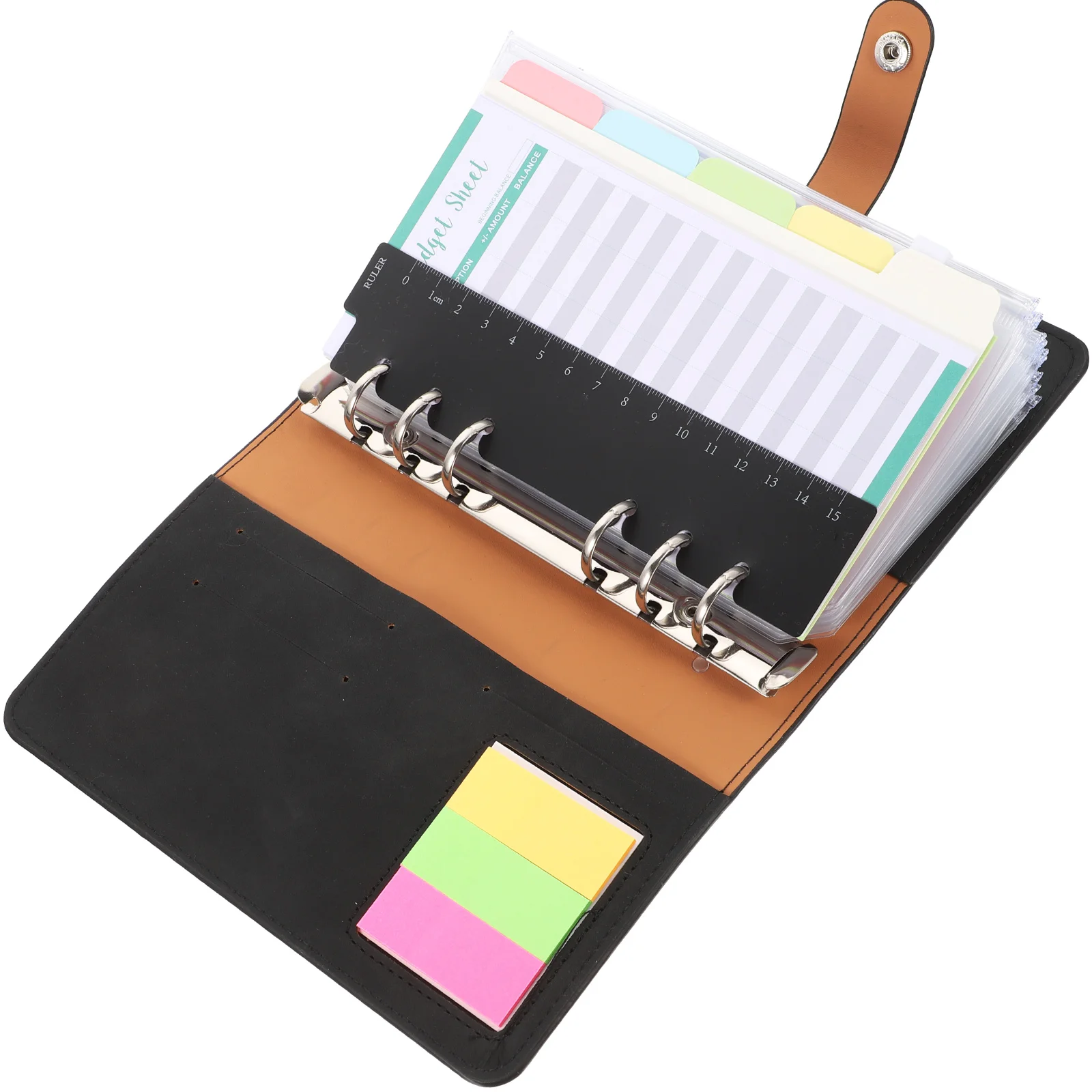 

Budget Binder Money Recording Sheets Portable Notepad Cash Notebook Expense Tracking Files Decorative Papers Planning