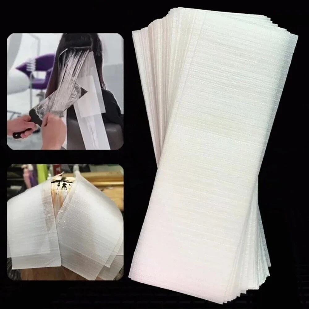 50PCS/Pack Disposable Foam Hair Wraps Professional Bleaching Hair Hair Dye Paper Pixel Dyeing Portable