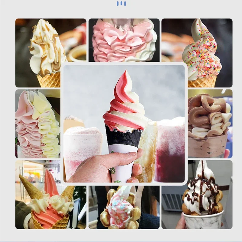 Bild 7: Desktop-Softeis-Maschine mit Digitalanzeige, Eiscreme-Herstellungsmaschine, Einfach-Geschmacksrichtung Eiscreme-Spender