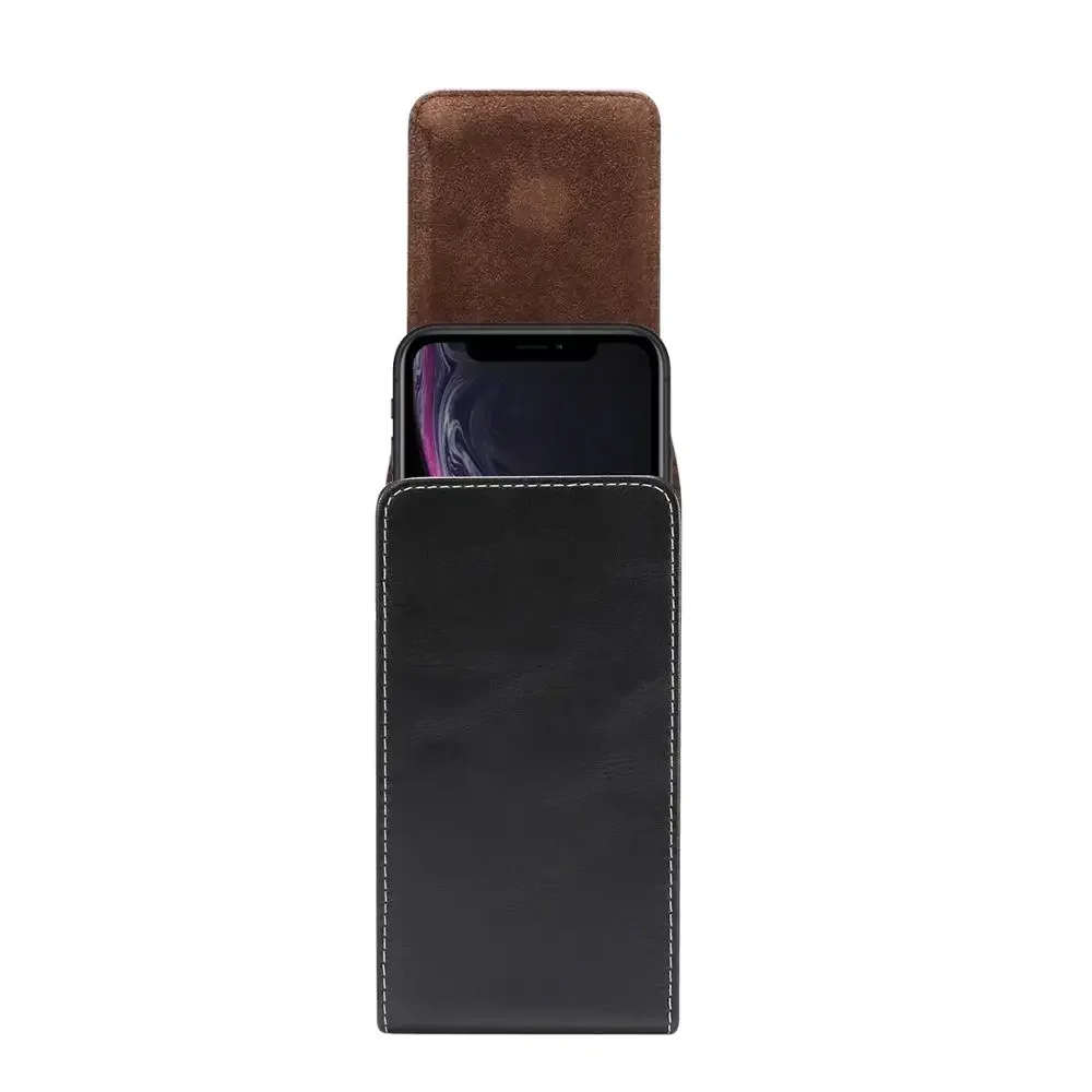 Waist Bag Universal Phone Pouch Case For iPhone 13 12 Mini 16 15 14 13 11 Pro XS Max XR X 8 7 Plus SE Belt Clip Pu Leather Cover