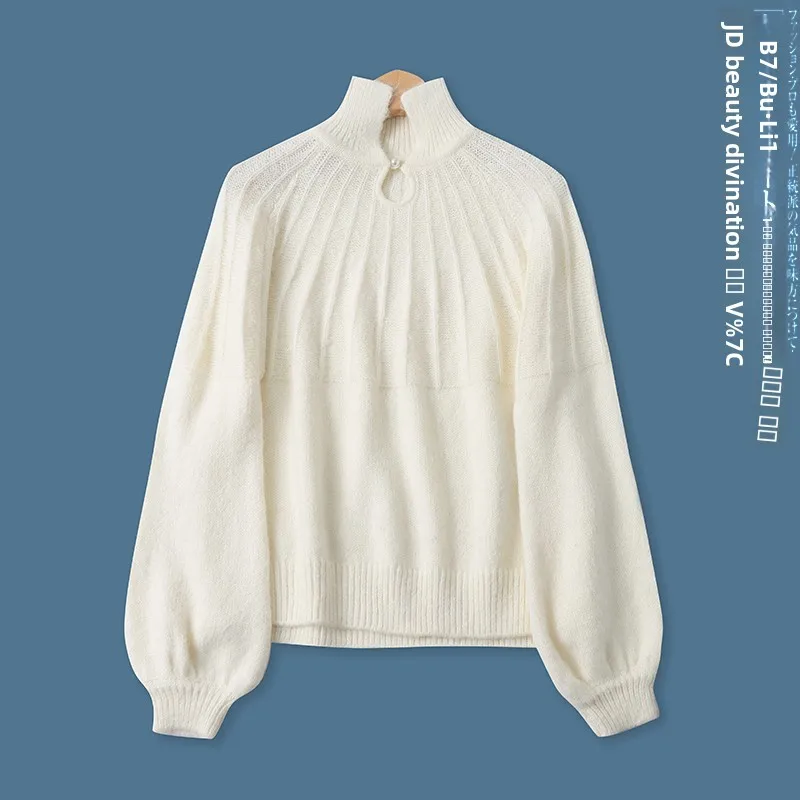 

Модный вязаный свитер, весенний новый женский универсальный свободный свитер на одной пуговице, длинный вязаный топ све