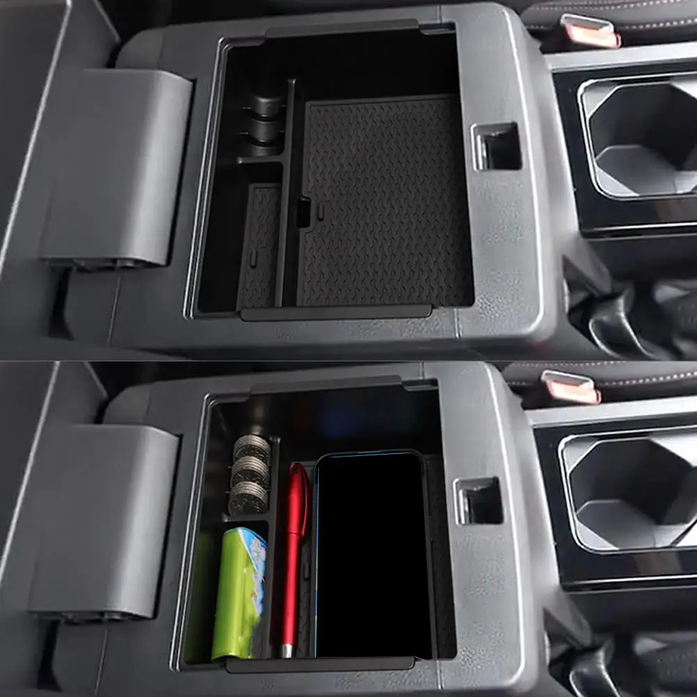 لميتسوبيشي L200/تريتون 2024-2025 مسند الذراع صندوق تخزين سيارة مركز مسند الذراع صندوق تخزين وحدة التحكم صندوق منظم الملحقات