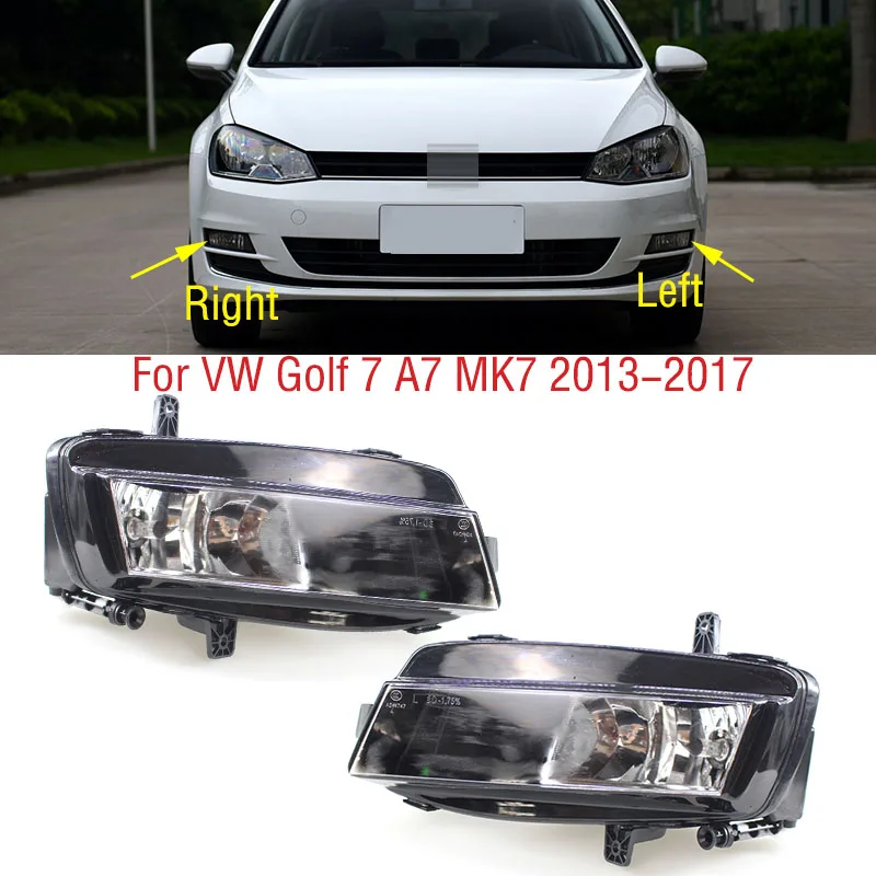 

For VW Golf MK7 2013 2014 2015 2016 2017 Car Front Bumper Fog Light Lamp with Halogen Bulb Foglight Foglamp 5GG941661 5GG941662