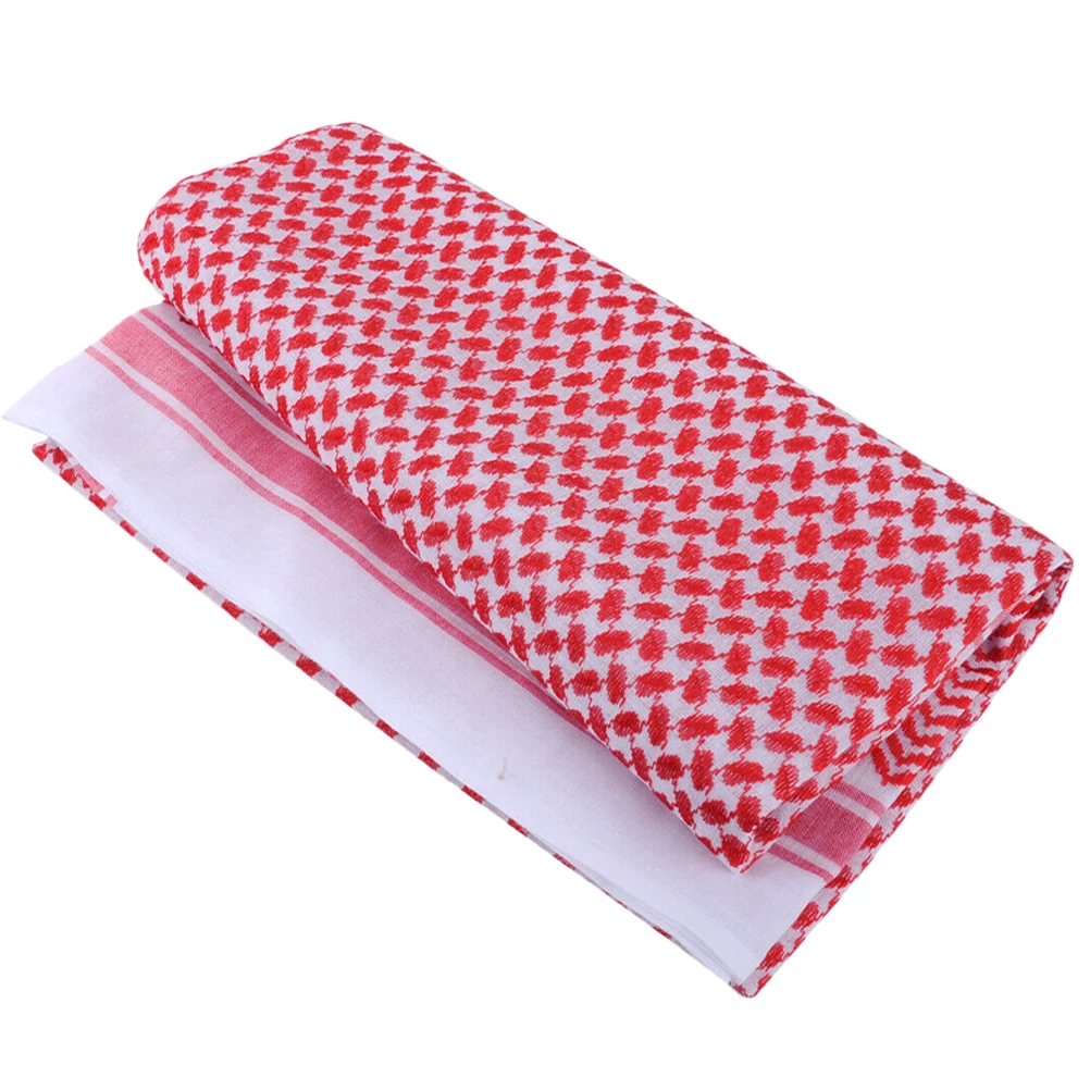 

Red Headscarf Headscarf Shemagh Dubai Arab Turban For Men Kerchief Men Muslim Cotton Travel DubaiKerchief SaudiArabia Scarf