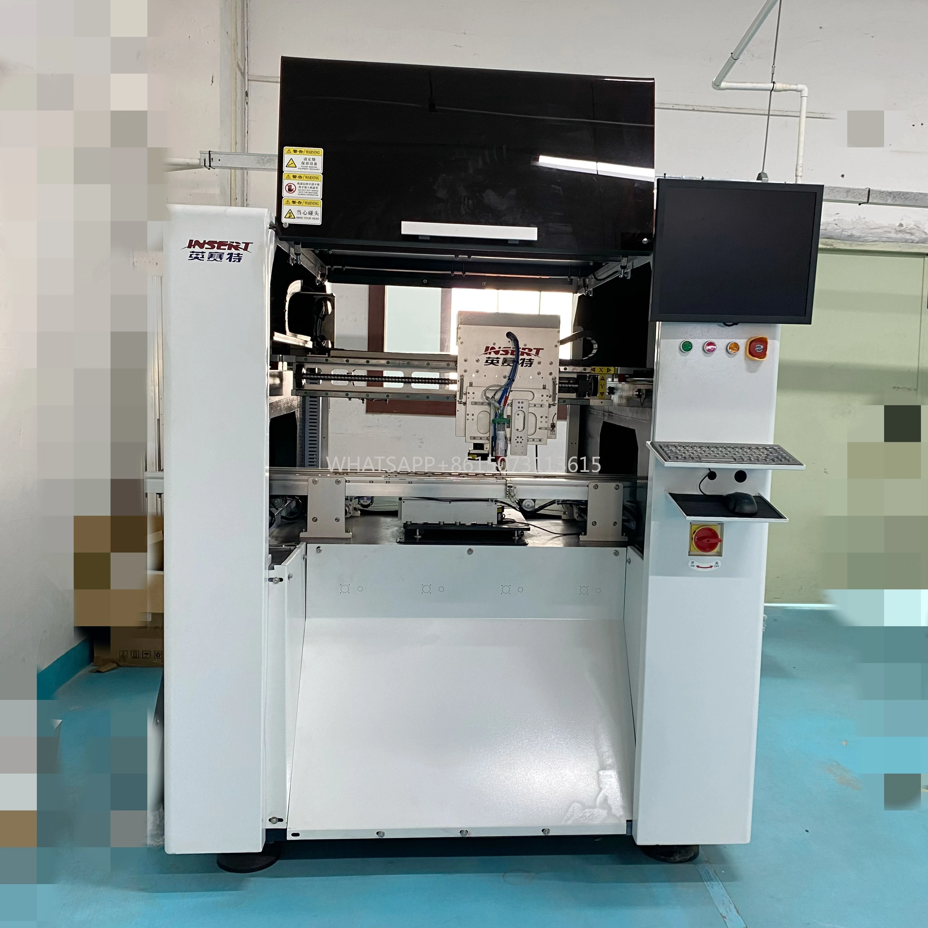 Stampante per schermi per assemblaggio PCB SMT con motore centrale e componenti per cuscinetti Macchina automatica per prelievo e posizionamento desktop