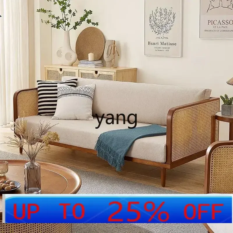 

CX solid wood sofa combination holiday home rattan