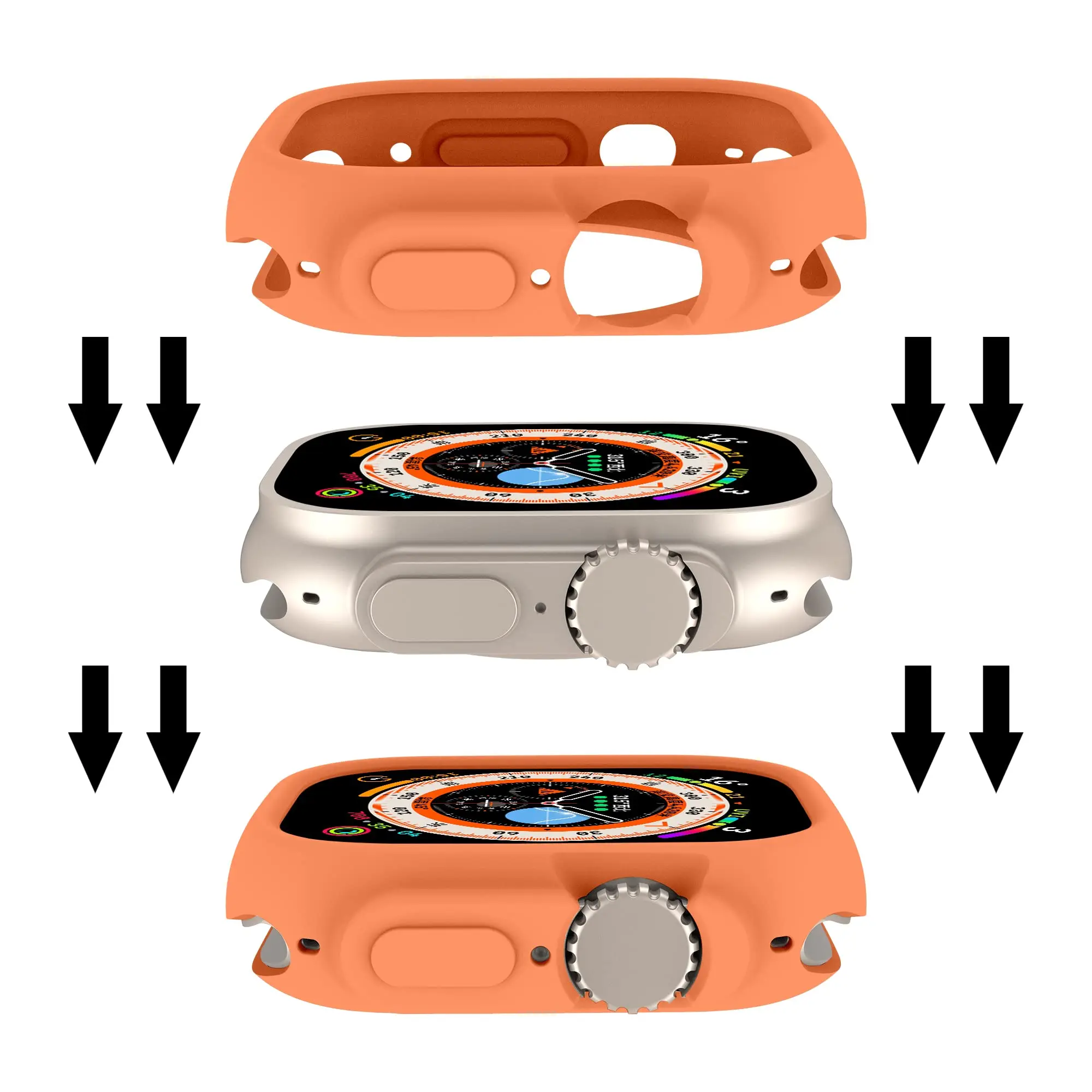 Weiche Silikonhülle für Apple Watch Ultra 4 3 49mm Zubehör Rundum-Schutzabdeckung iWatch Armband Ultra 4 Ultra3 49 mm – Detail 15