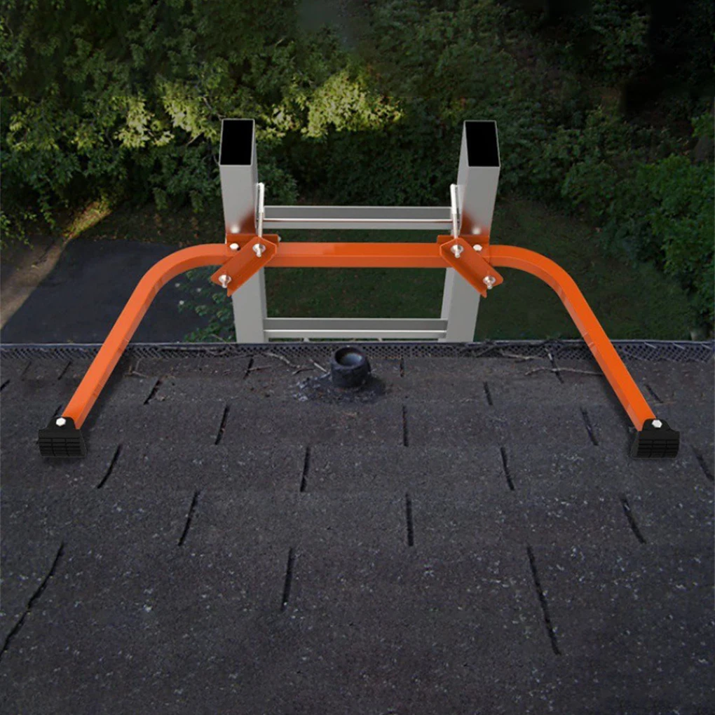 Heavy Duty Ladder Attachment Crafted For Safely Securing To Roof Safe And Reliable Anti-slip Rubber Gray