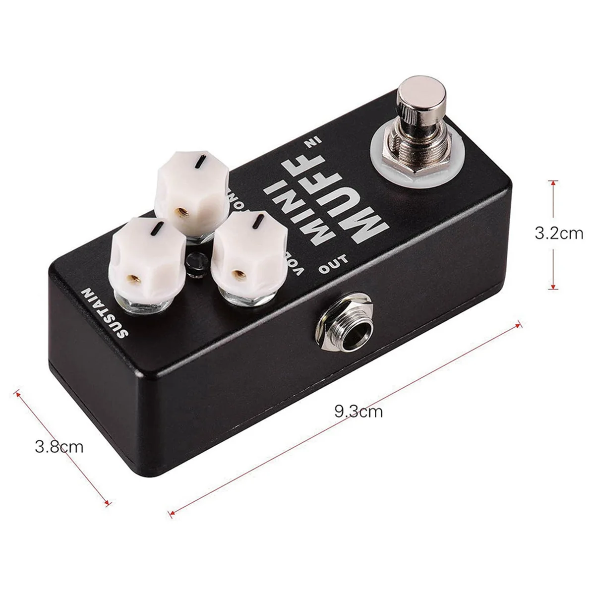 A14M 2X Mini Muff Fuzz Distortion Pedal de efecto de guitarra eléctrica