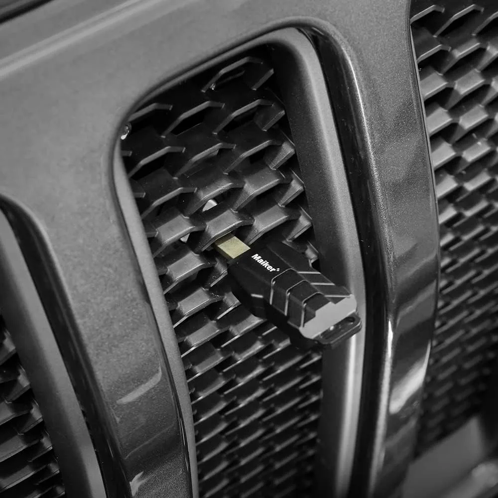 Imagen 6: Kit de cierre de capó con pestillo oculto para Jeep Wrangler JL JLU Gladiator JT 4XE 2018-2023, aluminio negro
