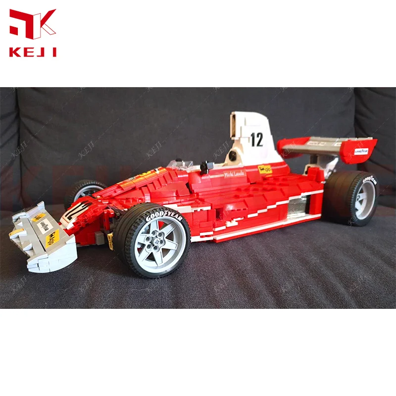 KEJI MOC-12763 312T 1:8 Formula 1 F1 Model With Sticker Model Building Blocks Bricks Kit DIY Toys Christmas Gift