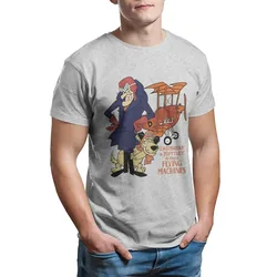 Men's Dastardly Muttley Flying Machines Wacky Races Cartoon T Shirts Cotton Clothing O Neck Tee Shirt Graphic Printed T-Shirts