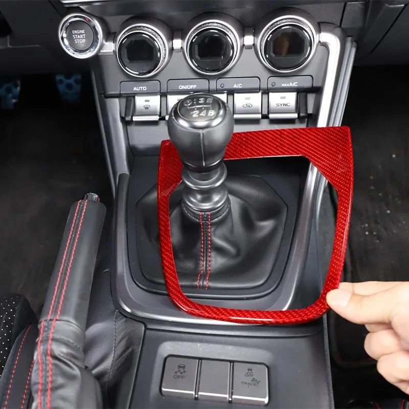 

For Toyota 86 2022 For Subaru BRZ 2022 Car Interior Accessories Sticker Trim Panel Shift Console Center Real Carbon Fiber