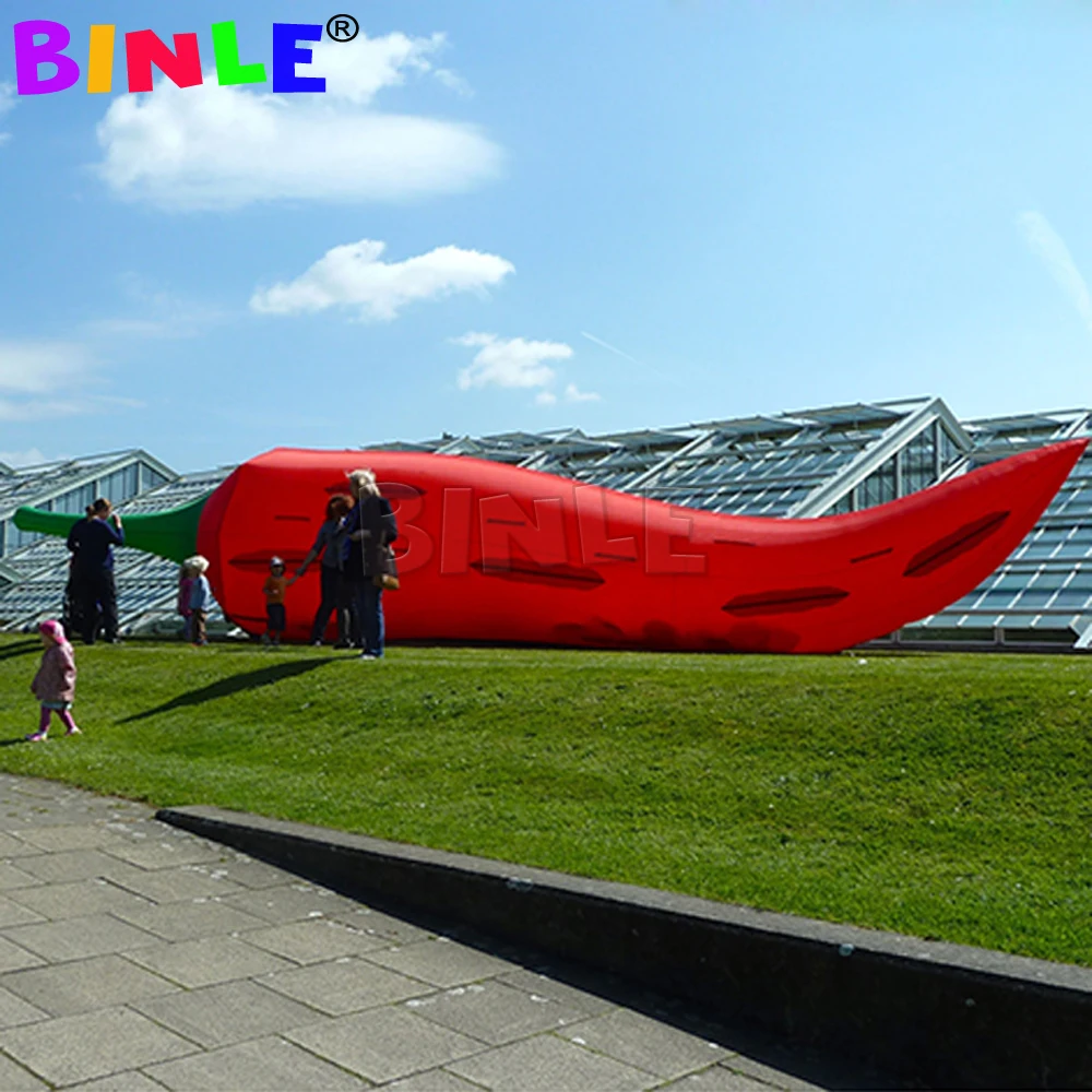 4m Event Advertising Inflatable Vegetables Customized Exhibition Giant Inflatable Chili For Promotional