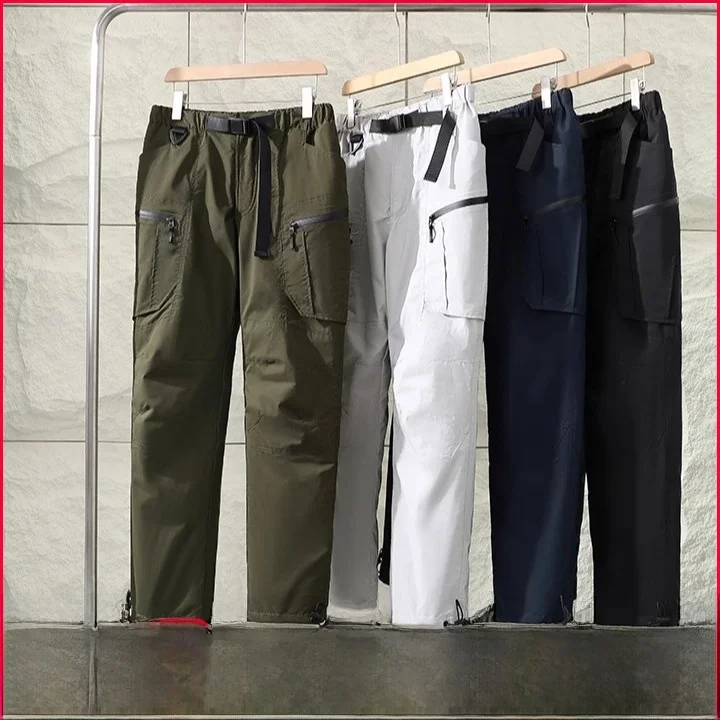 

Trendy Men's down Pants Goose down Filled Outerwear Anti-Cold Hot Reflection Youth Faion Long Pants Casual Color