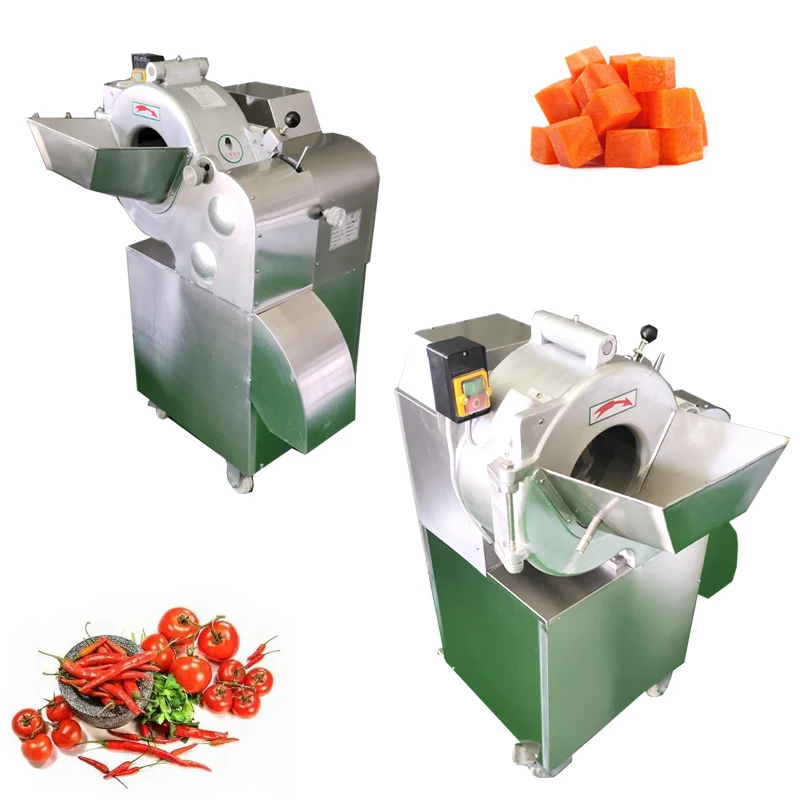 Kitchen Commercial Fruit Vegetable Slicer Electric Vegetable Cutter Dice 220V 110V  Frozen Meat Dicer Cheese Dicer