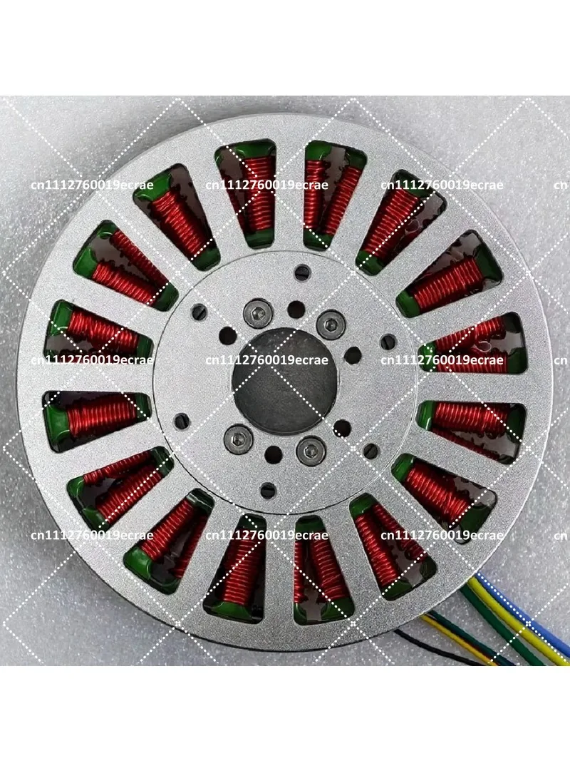 Hollow Shaft Disc Type Permanent Magnet Brushless DC Motor 11510 3.6Nm Flat Ultra-Thin Compact Design