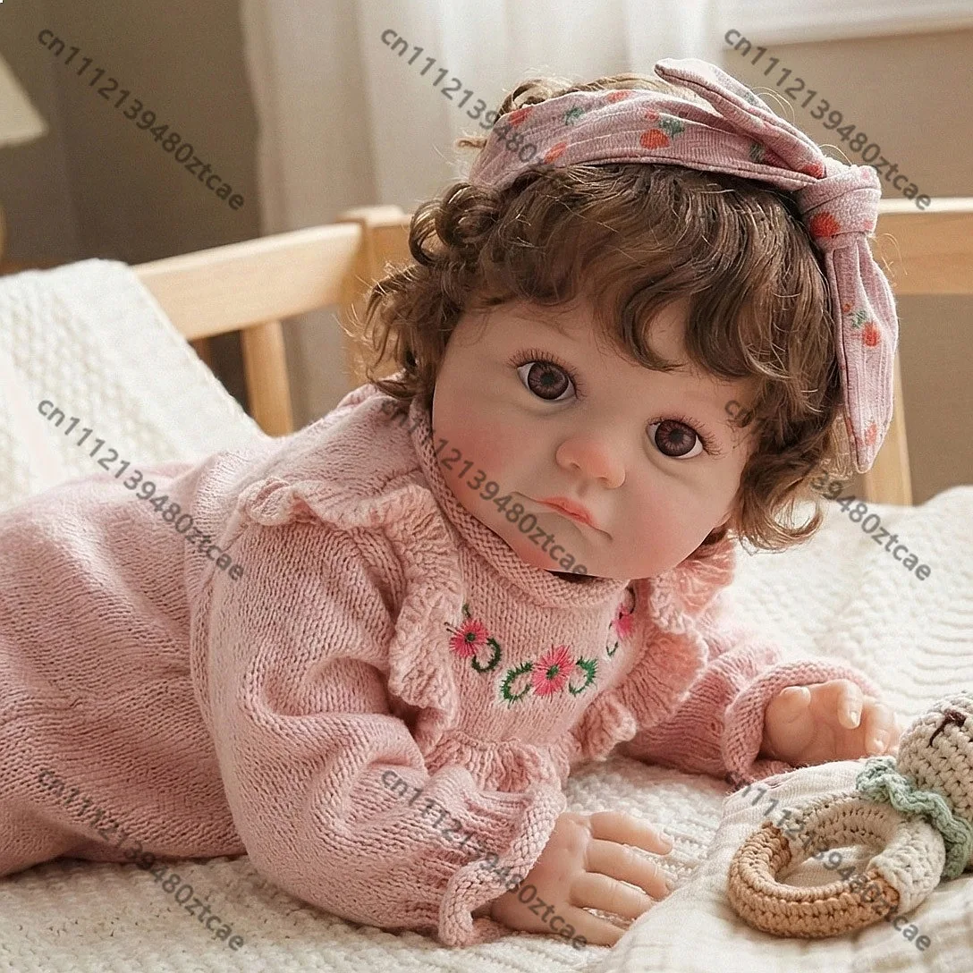 60cm Reborn Baby Doll 24 Inch Realistic Silicone Interactive Toy for Kids