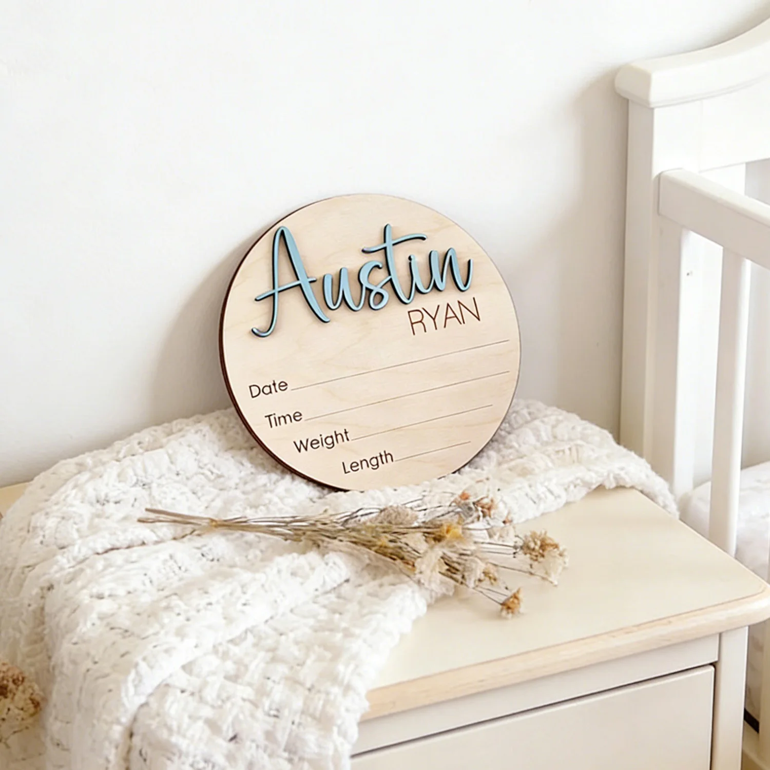 1 customizable double-layer name tag logo, customized wooden souvenir, multi scene decoration, perfect holiday gift view 4