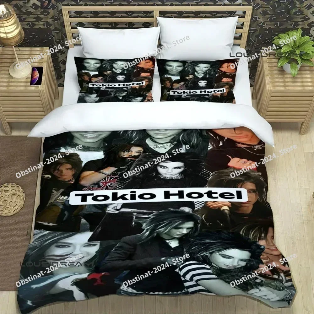 3D Tokio Hotel band Bedding Set Printed single Comforter Quilt Bed Cover Duvet Cover Pillow Case 3 Pieces Sets Kids Adult Size