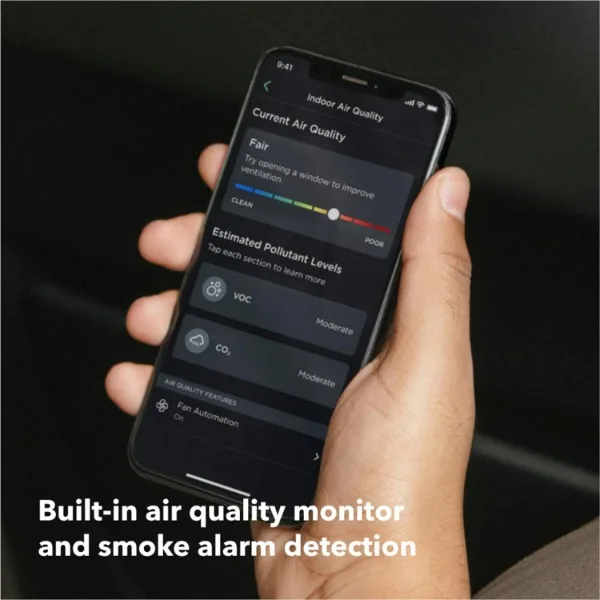 Ecobee-termostato premium inteligente com sensor e monitor de qualidade do ar, termostato wifi programável, funciona com siri