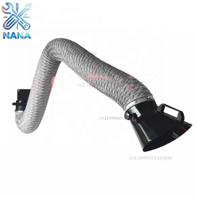 Flanges and Wall Mounts Industrial Dust Welding Flue Extraction Arm 2 m 3 m 4 m