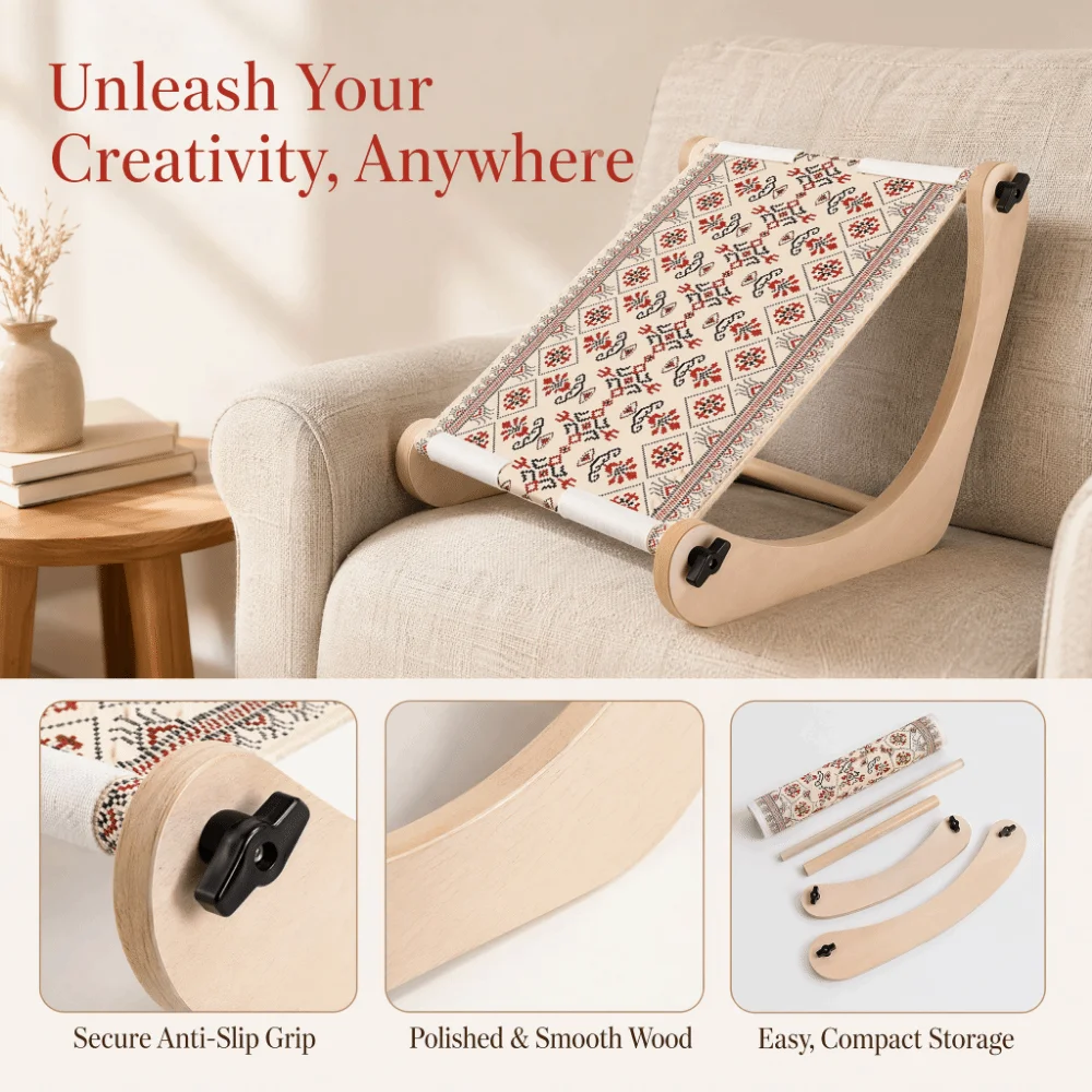adjustable-embroidery-table-stand-sturdy-polished-cross-stitch-hoop-stand-portable-wood-embroidery-hoop-holder-needlework