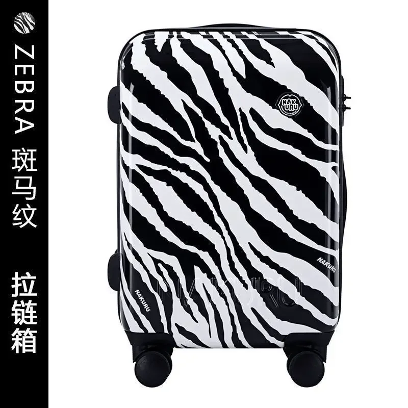 20 Carry-on Travel Suitcase  Box Gradient Color Rolling LuggageLarge Capacity Trunk High Aesthetic Trolley Case Universal Wheel