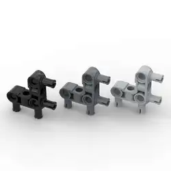 MOC 10PCS 55615 Pin Connector Building Blocks Perpendicular 3x3 Bent With 4 Pins Particle Toys Assemble Children Birthday Gifts