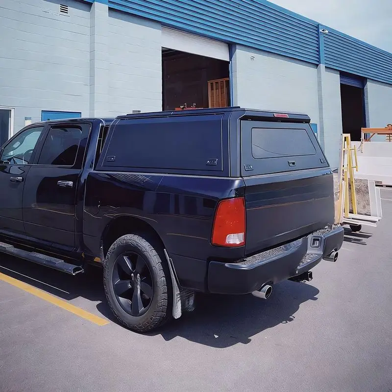 High Quality Adjustable Removable Aluminum Alloy High Cover Pickup Truck Topper Waterproof Locking Cap