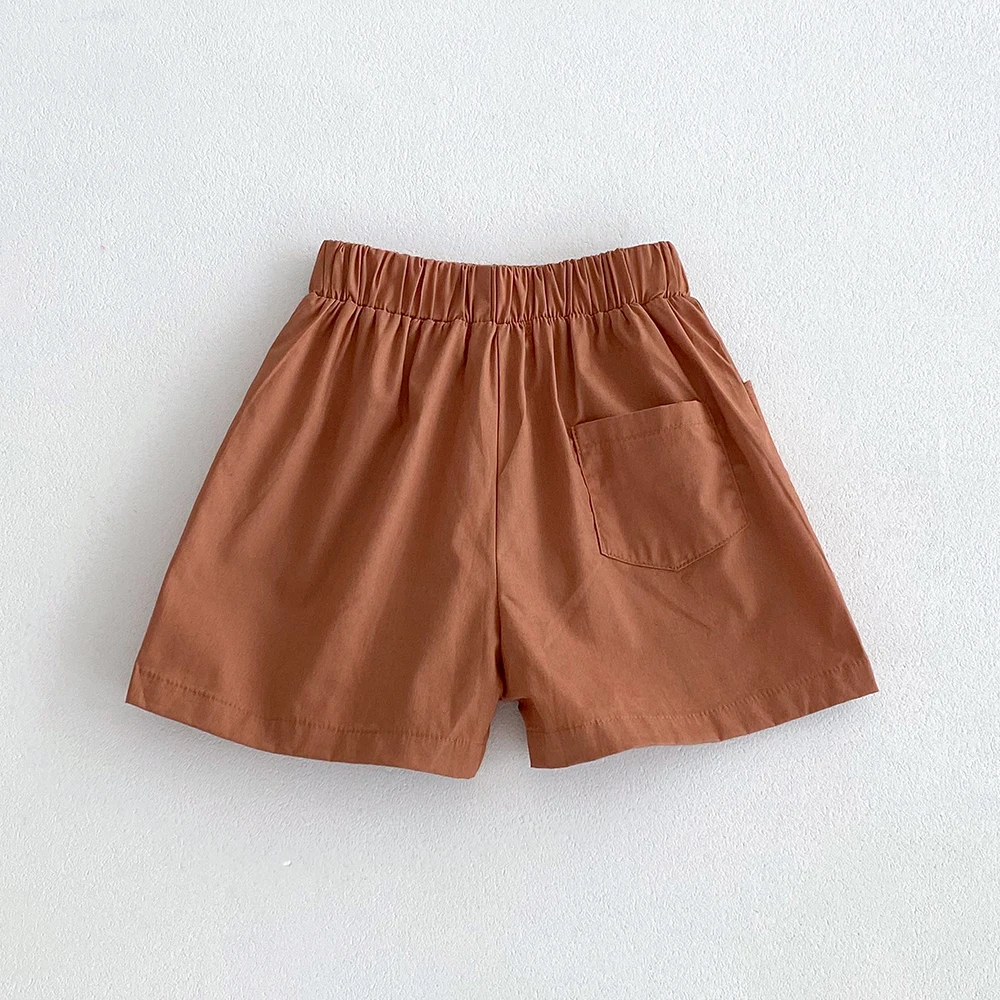 Vintage Baby Mädchen Jungen Shorts Sommer gemütliche Baumwolle atmungsaktiv 3 Taschen Design Kinder kurze Hosen Kinder kurze Baby Bloomers – Detail 7