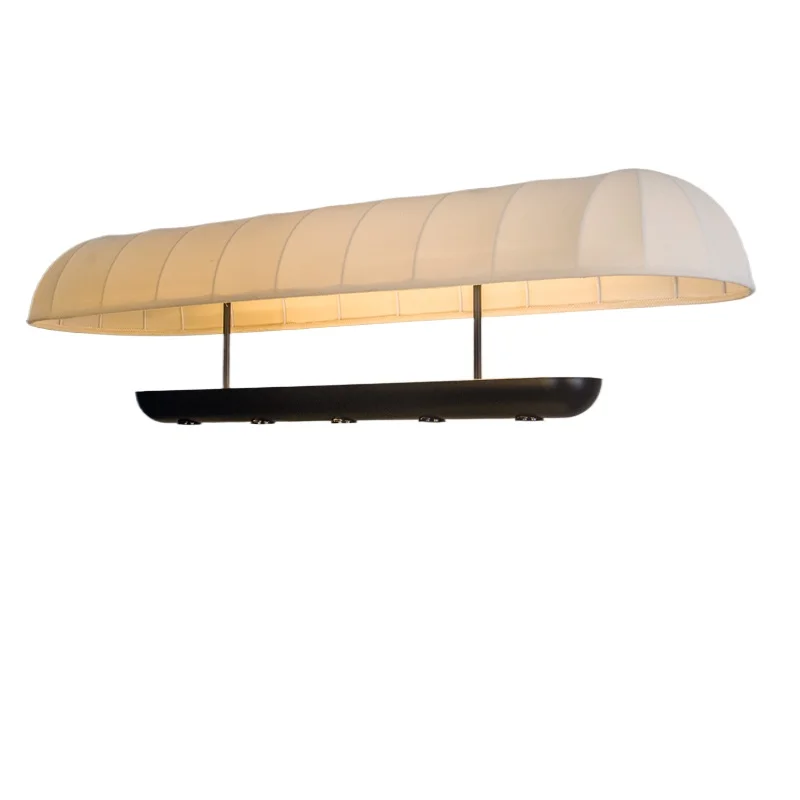 

Wabi Sansi wind chandelier medieval fabric hotel island bar loose seat tea room coffee shop checkout page dining strip lamps