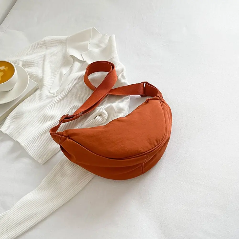 

Повседневная нейлоновая сумка через плечо Hobos, сумка в корейском стиле, сумка в форме полумесяца, большая вместительная сумка на одно плечо, унисекс