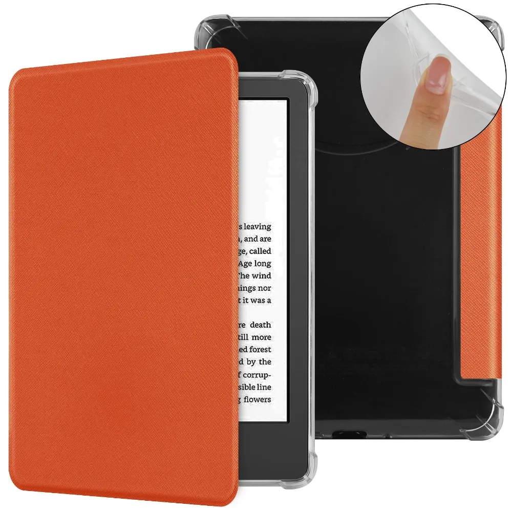 

6.8" 11th Folio Case TPU Auto Wake/Sleep Protective Cover Smart Wear Resistant for Kindle Paperwhite 2024 7 inch (12th Gen)